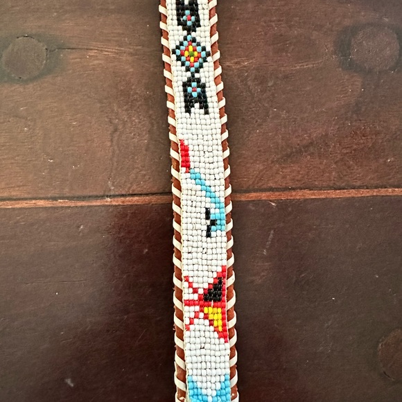 Vintage UnionBay Beaded Belt S - Picture 2 of 6